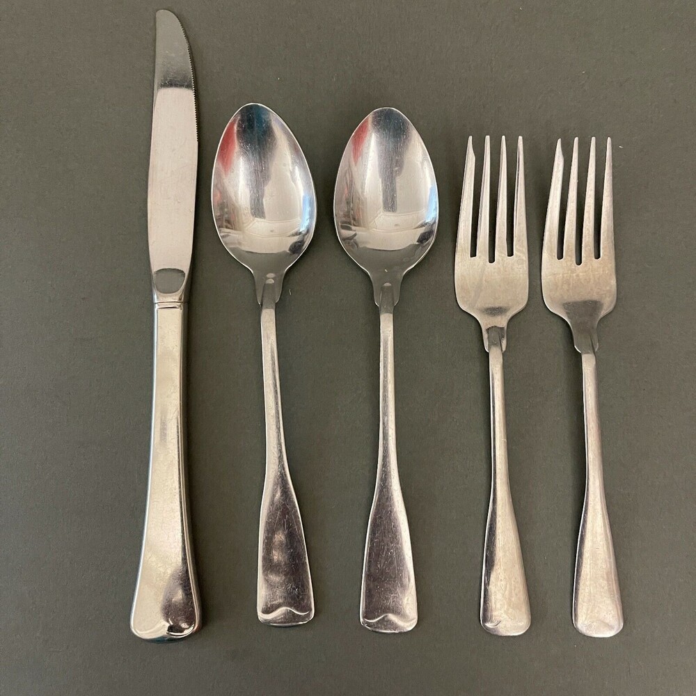 Cambridge Forks Spoons Knife Stainless‎ Steel Lot of 5